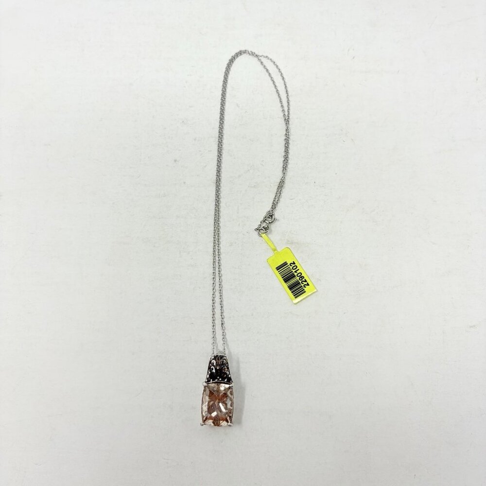 Shop LC Aurelia Rutilated Quartz/Brazilian Smoky Quartz Pendant with Chain‎ 5423